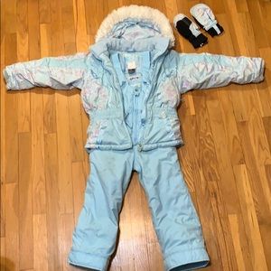Oberymeyer Girls size 6, 3 piece snow suit